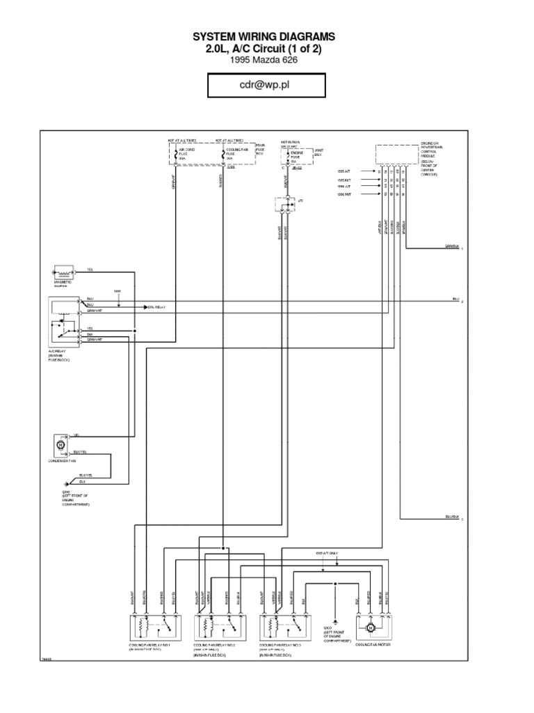 1993 Mazda 626 Engine Diagram