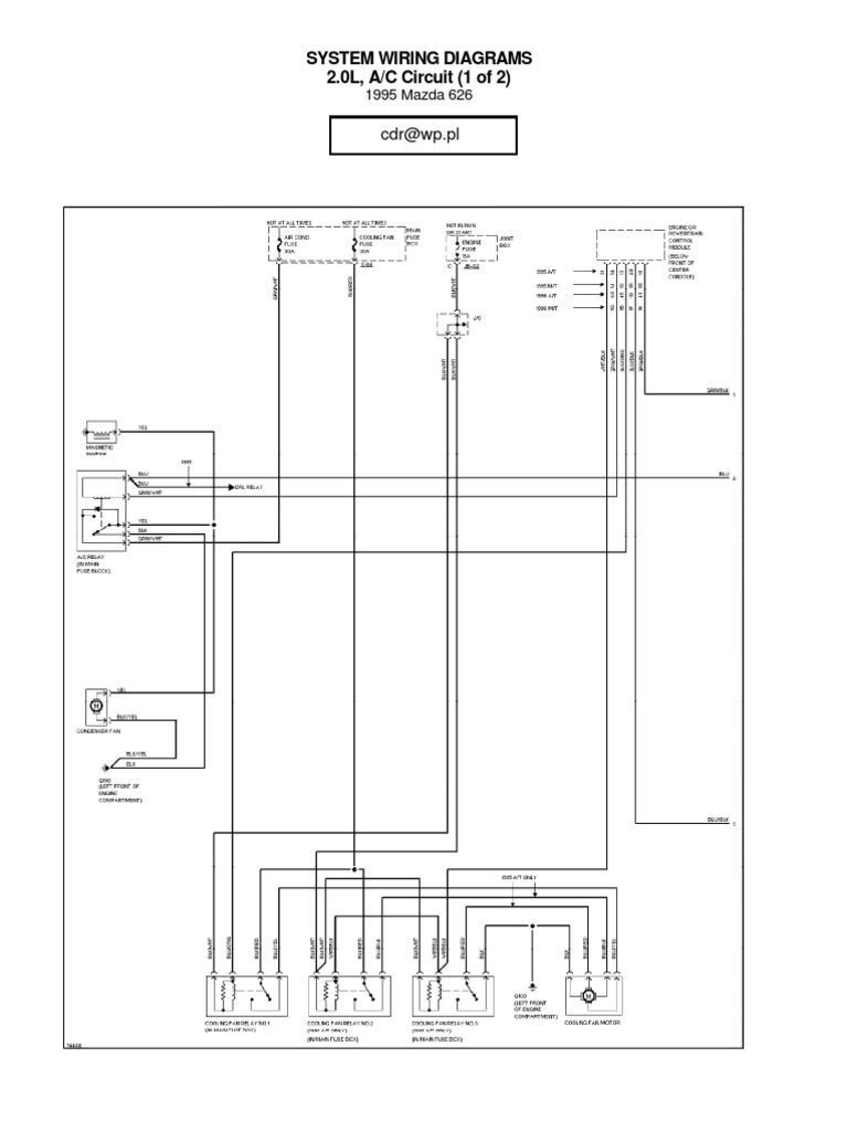 1995 Mazda 626 Wiring Diagrams