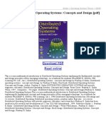 Distributed Operating Systems Concepts and Design PDF
