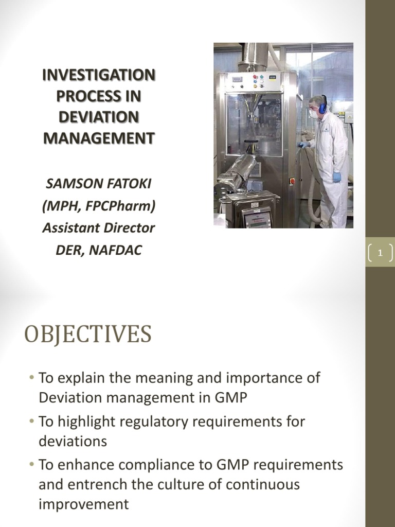 Deviation Management in Pharma GMP | PDF | Business