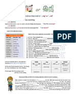 Adjectives ending in 'ing' or 'ed' - describing things, situations and feelings