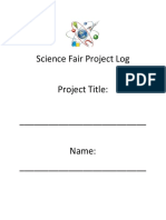 log for science fair