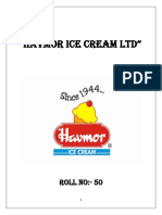 A Project Report On Havmor by Hussain Khanji