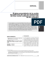 El Plazo Prescriptorio de La Acción de Ineficacia. César Moreno PDF