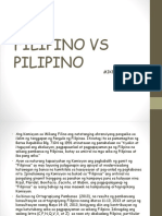 Filipino VS Pilipino