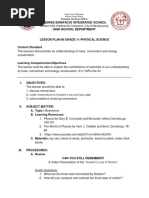 Newton's Laws of Motion Lesson Plan | PDF | Newton's Laws Of Motion | Force