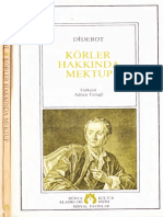 Denis Diderot - Körler Hakkında Mektup PDF