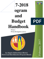 Program and Budget Handbook