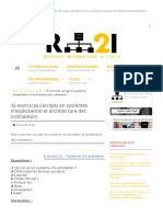 Exercices Architecture Des Ordinateurs Exercices en Reseaux Informatiques