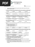 Tle 8 First Grading Exam