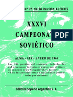 Suplemento Nº 25. XXXVI Campeonato URSS 1968-1969