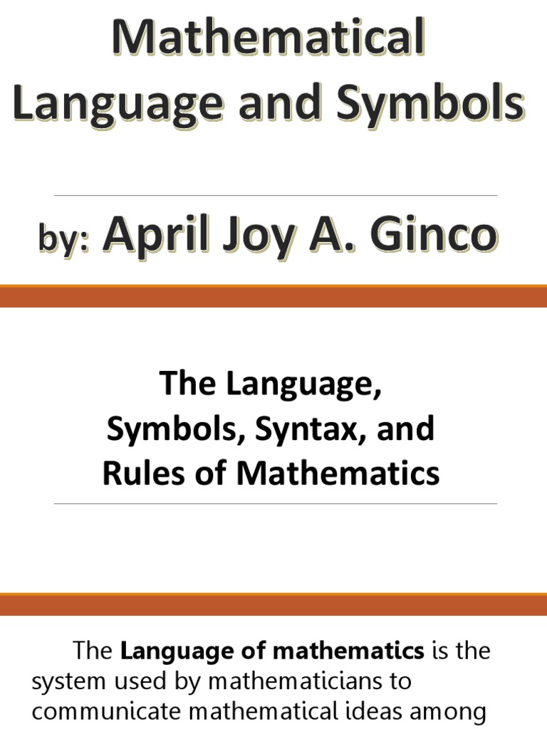 Language 0f Math | PDF | Set (Mathematics) | Function (Mathematics)