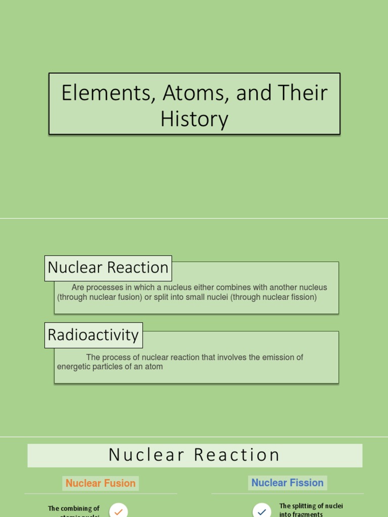 Nuclear Reactions and Element Formation | PDF | Nuclear Physics ...