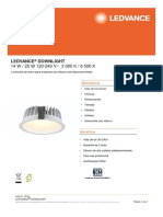 Es Data Sheet LEDVANCE DOWNLIGHT 14W - 25W 3000K - 4000K - 6500K 100-240V