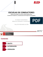 Procedimiento - Escuelas CONDUCTORES