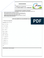 7°ano - LISTA MATEMÁTICA DENISE B4 P2