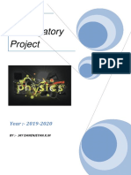 Physics Investorygatory Project