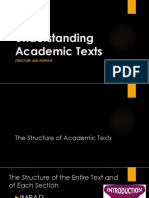 Understanding Academic Texts PDF