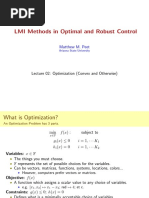 LMI Methods in Optimal and Robust Control