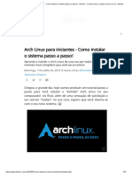 Arch Linux para iniciantes - Como instalar o sistema passo a passo! - Diolinux - O modo Linux e Open Source de ver o Mundo