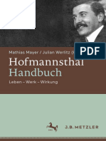 (Mathias Mayer, Julian Werlitz (Eds.) ) Hofmannstha