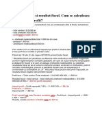 Cum se calculează profitul sau pierderea contabilă netă