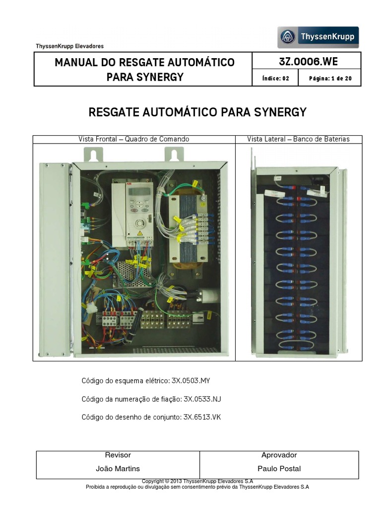 3Z 0006 WE - Resgate - Automatico Indice 2 | PDF | Eletricidade ...