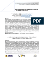 Um estudo sobre a atuação profissional dos engenheiros egressos da  UTFPR de Ponta Grossa