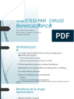 Anestesia para Cirugia Laparoscopica