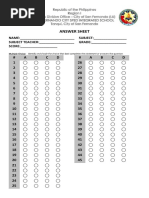 g8 With Answer Sheet