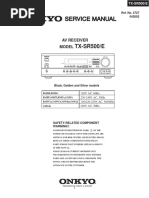 Onkyo Tx-Sr500e PDF