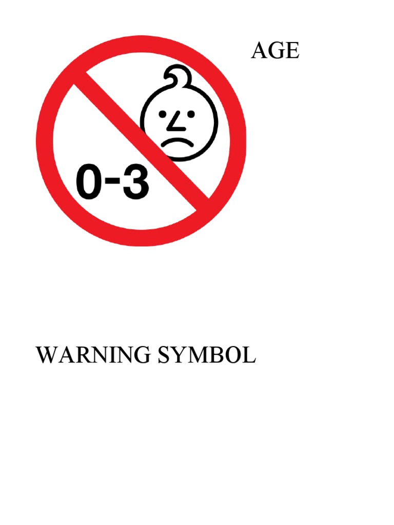 Age Warning Symbol PDF