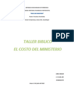 Costo Del Ministerio