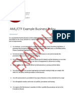 AML Policy Example