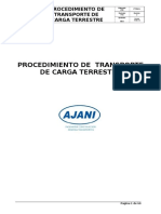 PTRAN Procedimiento de Transporte de Carga Terrestre Rev 2 PDF