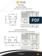 Perfil suporte módulo telhado