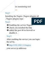 Nagios Monitoring Tool Installation