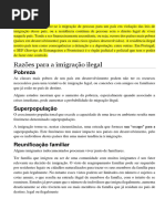 imigraçao ilegal