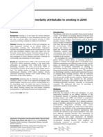 Estimates of Global Mortality Attributable To Smoking in 2000