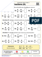 Number. Fractions. Operating Fractions (A)