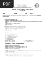 Practical Research 1 Exam