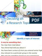 Deciding On A Research Topic