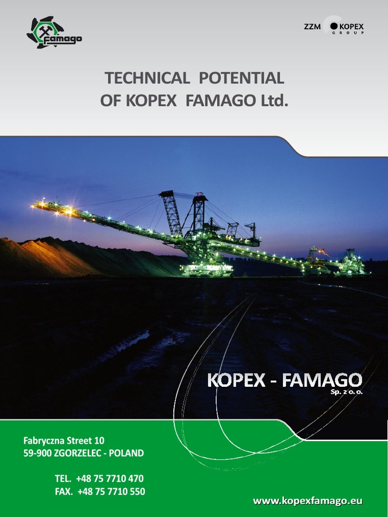 KOPEX-FAMAGO Technical Overview | PDF | Grinding (Abrasive Cutting ...