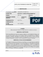 FDP70 PLANTILLA DEL PROGRAMA DE ASIGNATURA v3 - ELECTIVA II-LEGISLACION - INFORMATICA