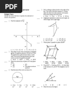 Geometry CH 1 Test Review B