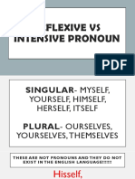 Intensive Vs Reflexive Pronoun