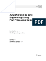 AutoCAD Civil 3D Engineering Survey Plan Processing Guide PDF