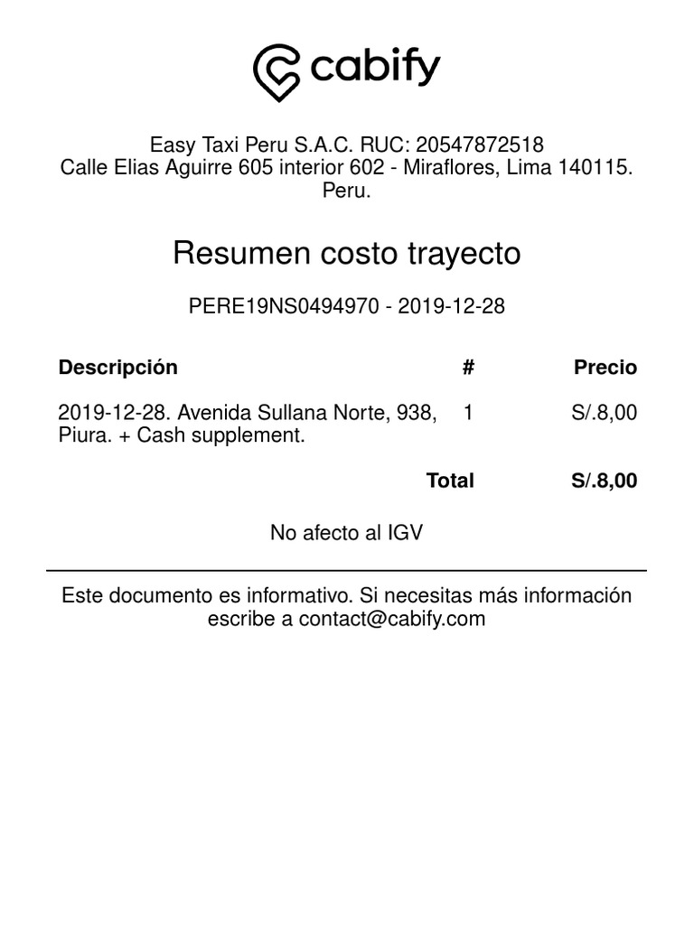 Cabify | PDF | Finanzas y dinero