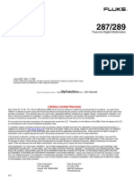 Fluke 287 Multimeter Manual PDF