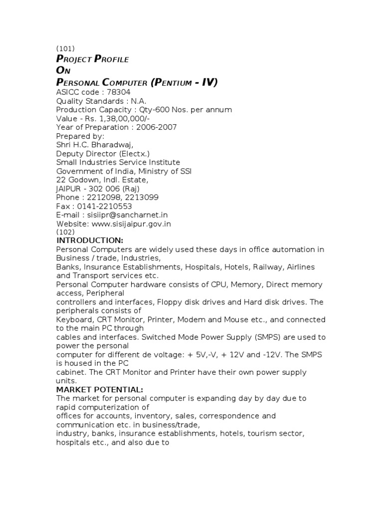 p-p-o-p-c-p-iv-roject-rofile-n-ersonal-omputer-entium-pdf